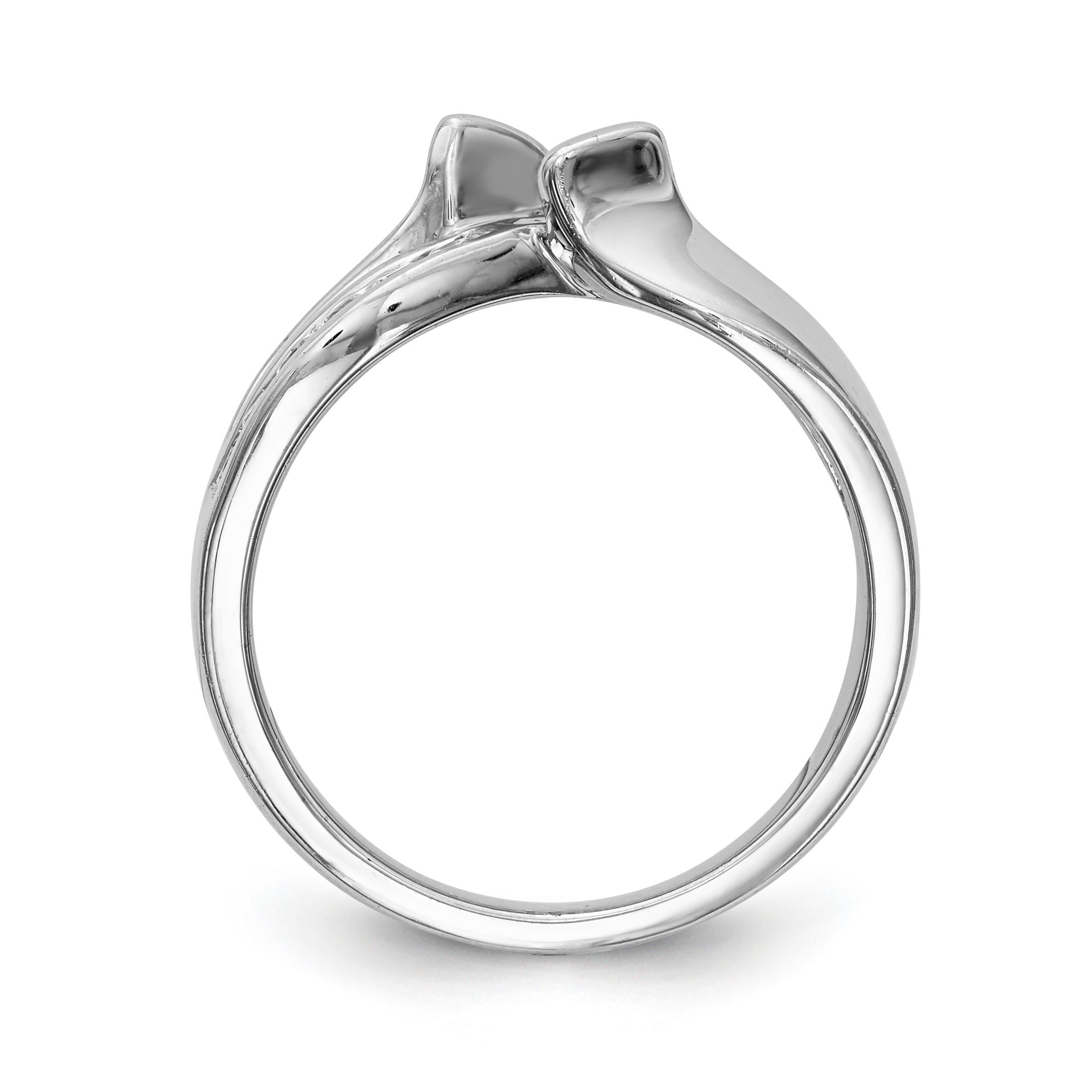 Verlobungsring aus 14kt Weißgold mit Krappenfassung und simulierten Diamanten