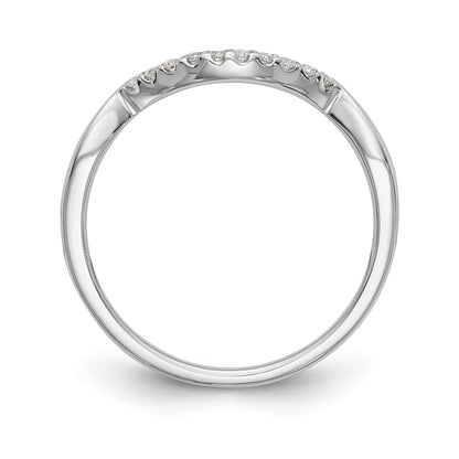 14K Weißgold Diamant-Trauring