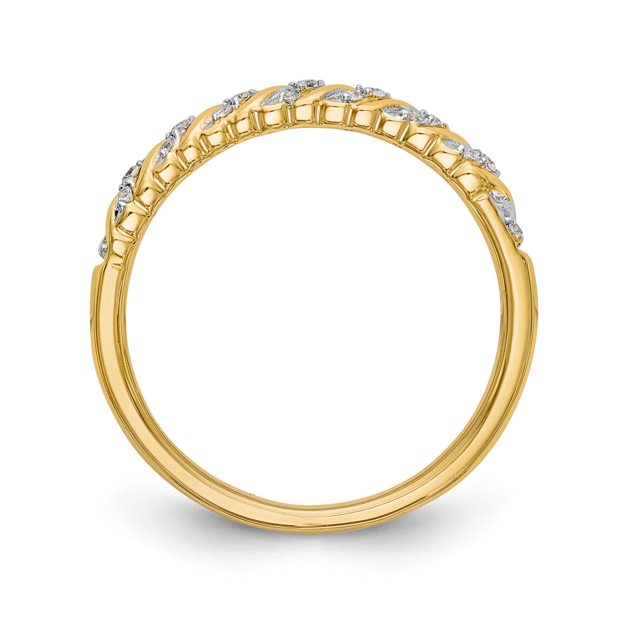 14K Diamant-Ehering