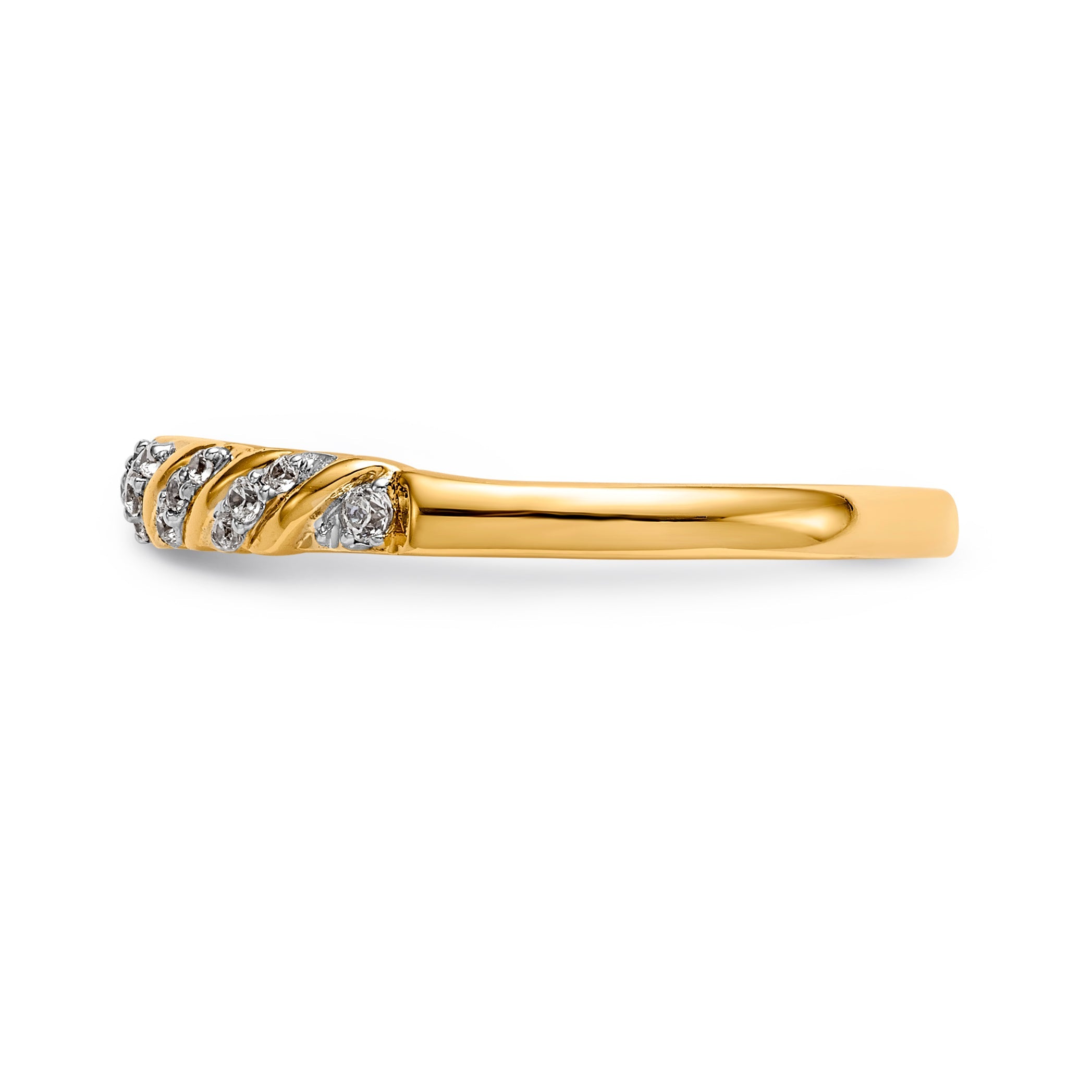 14K Diamant-Ehering