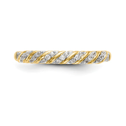 14K Diamant-Ehering