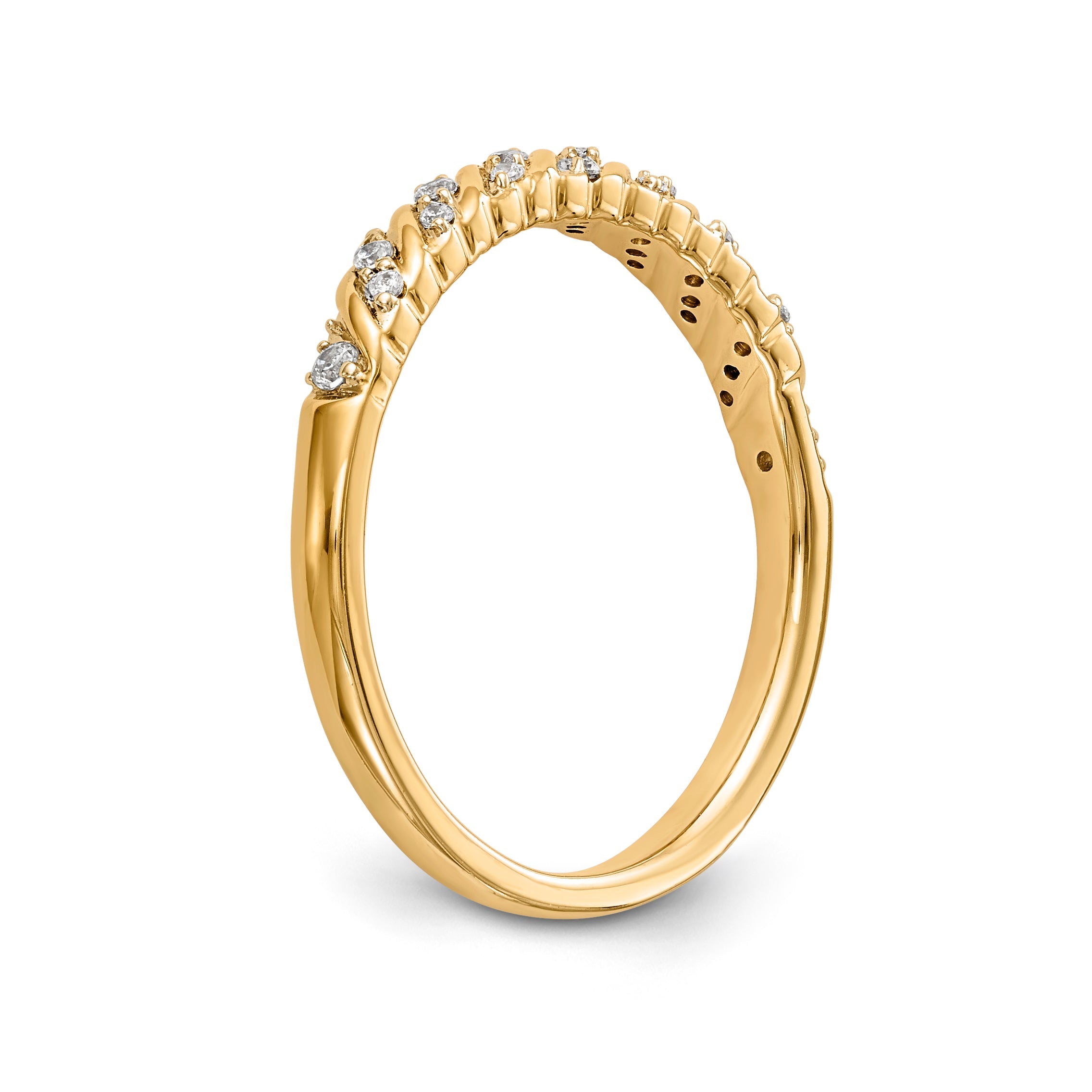 14K Diamant-Ehering