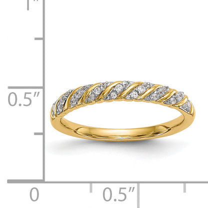 14K Diamant-Ehering