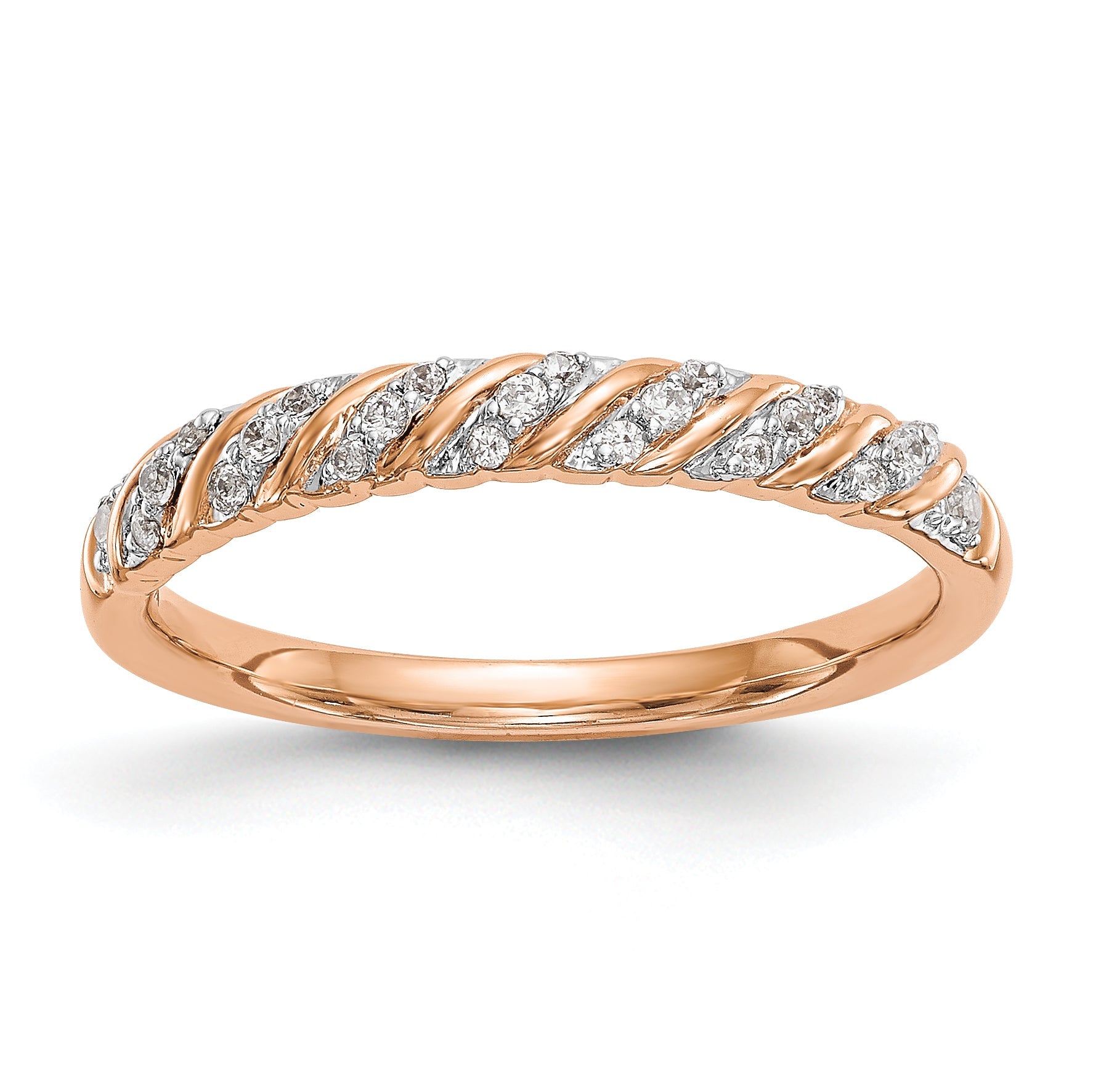 14K Diamant-Ehering