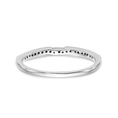 14K Weißgold Diamant-Trauring