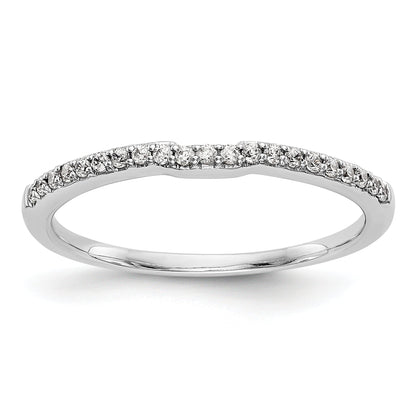 14K Weißgold Diamant-Trauring