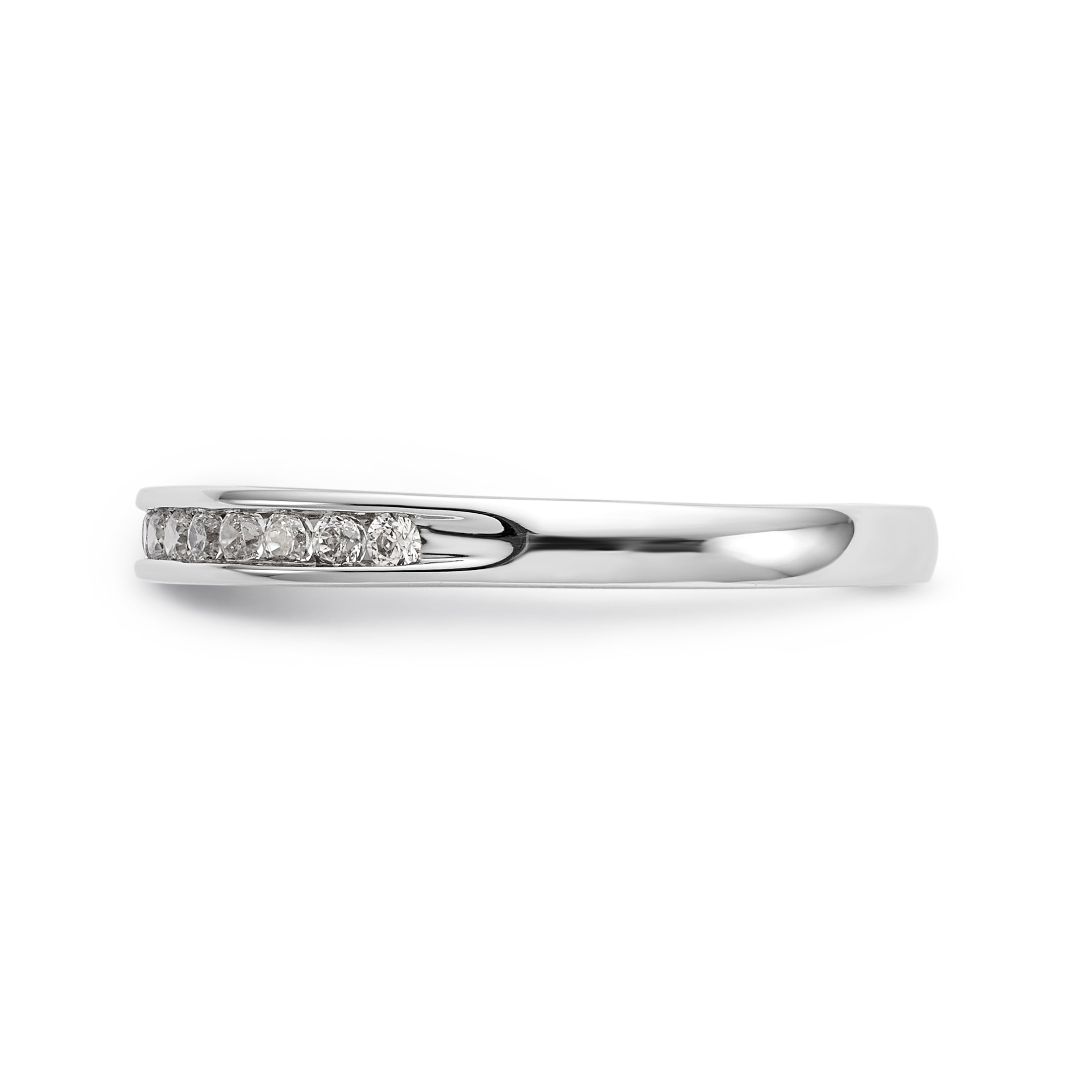 14K Weißgold Verlobungsring mit simuliertem Diamanten