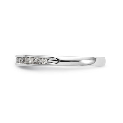 14K Weißgold Verlobungsring mit simuliertem Diamanten