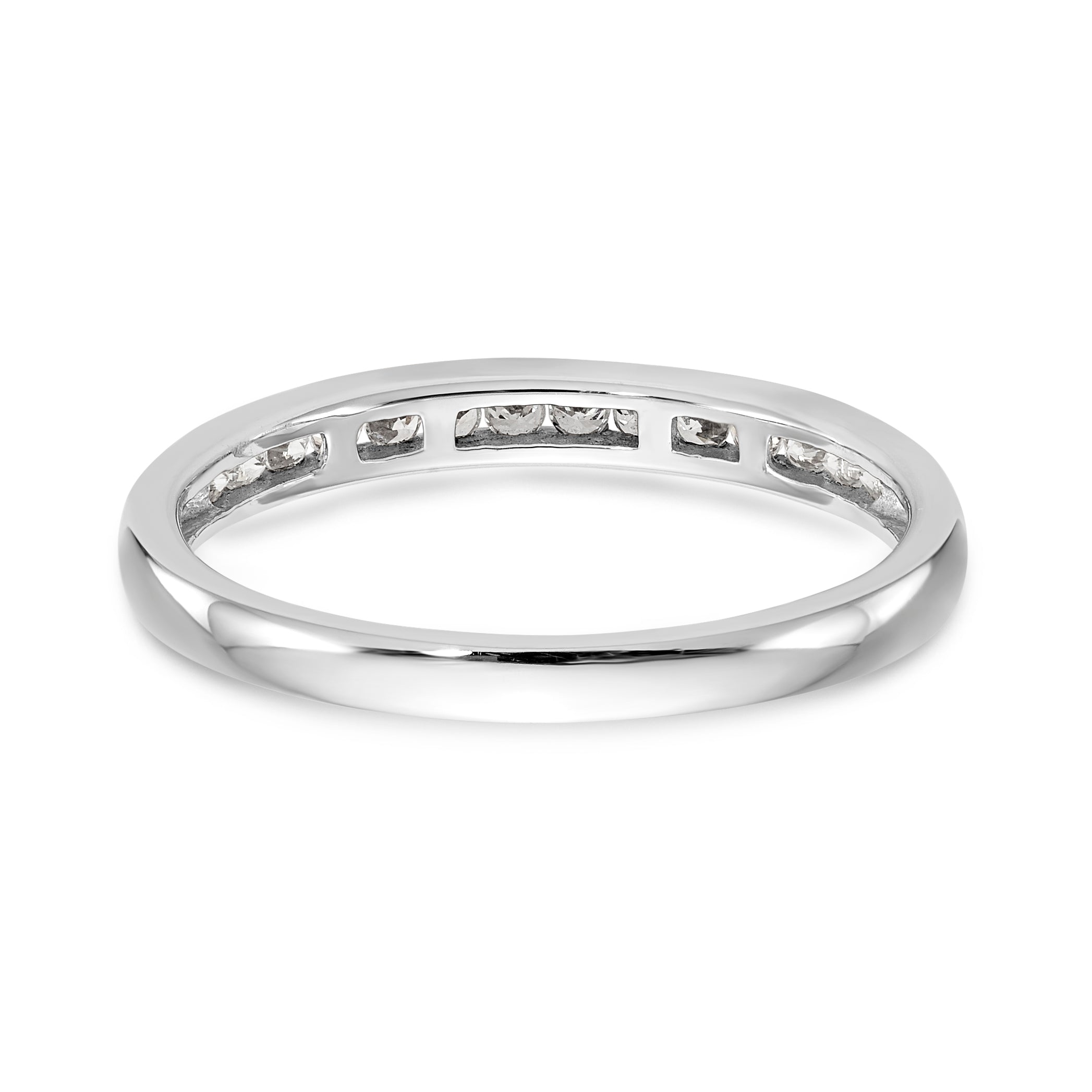 14K Weißgold Verlobungsring mit simuliertem Diamanten