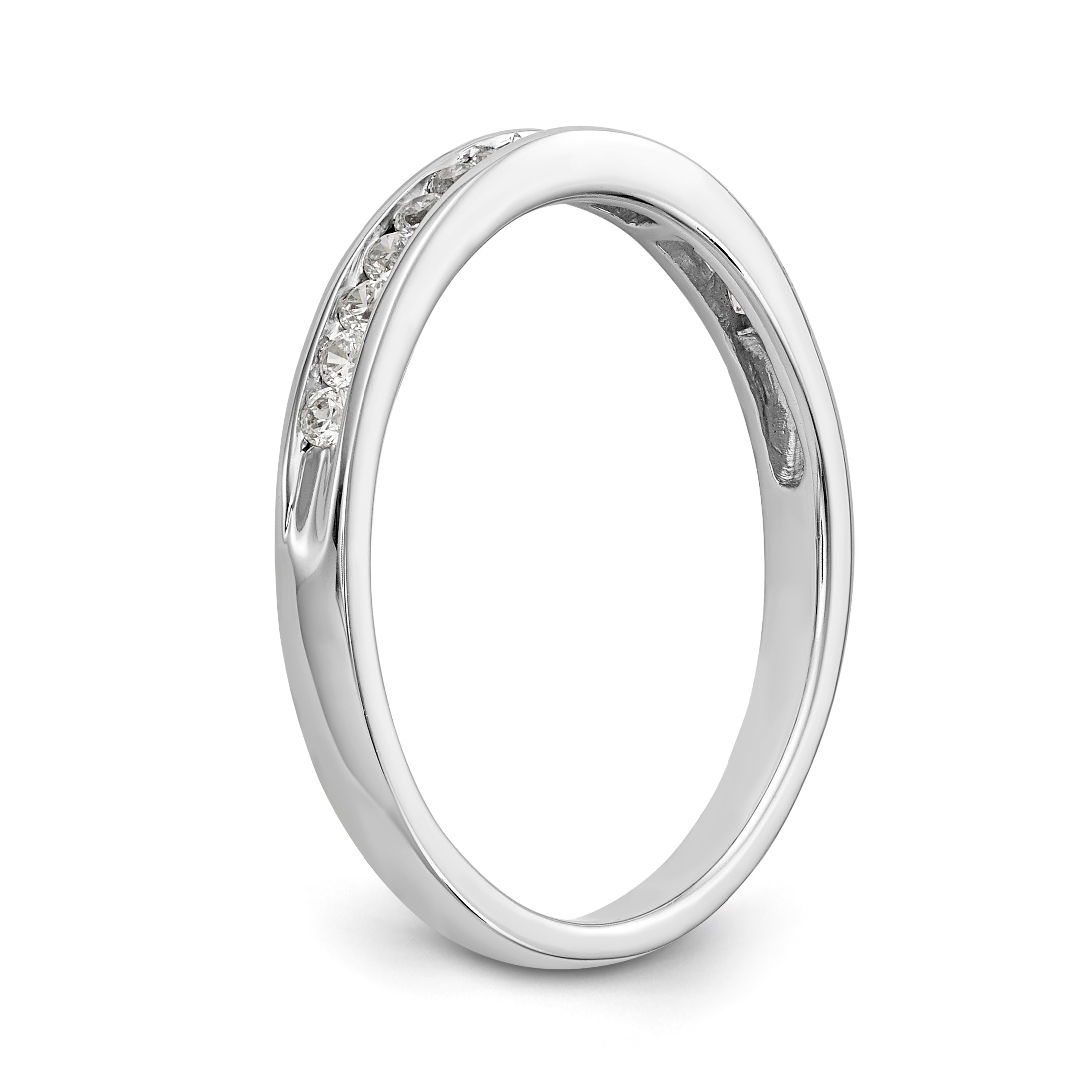 14K Weißgold Verlobungsring mit simuliertem Diamanten