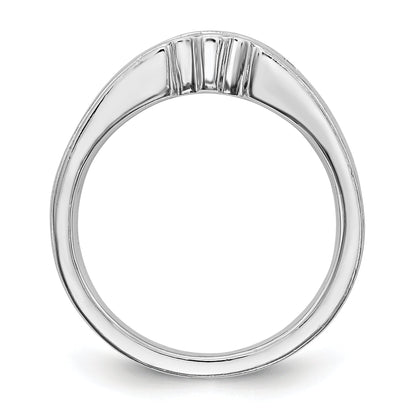 14K Weißgold Diamant-Trauring