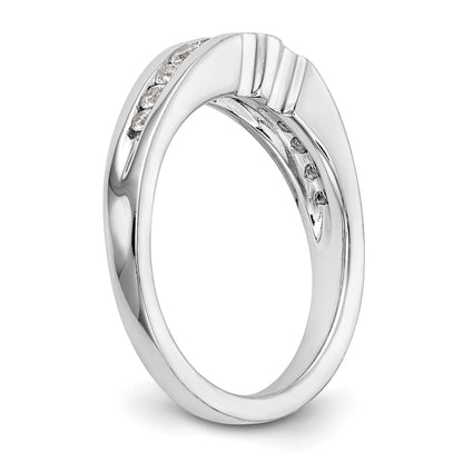 14K Weißgold Diamant-Trauring