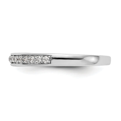 14K Weißgold Diamant-Trauring