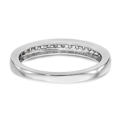 14K Weißgold Diamant-Trauring