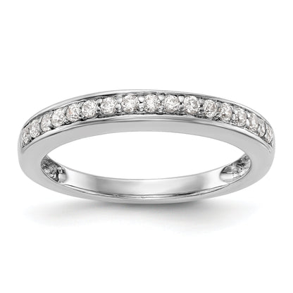 14K Weißgold Diamant-Trauring