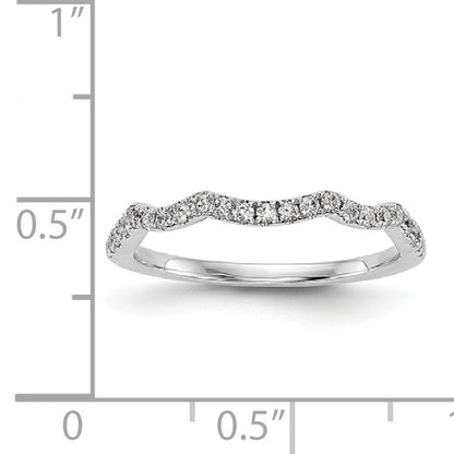 14K Weißgold Diamant-Ehering