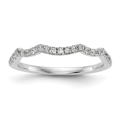 14K Weißgold Diamant-Ehering