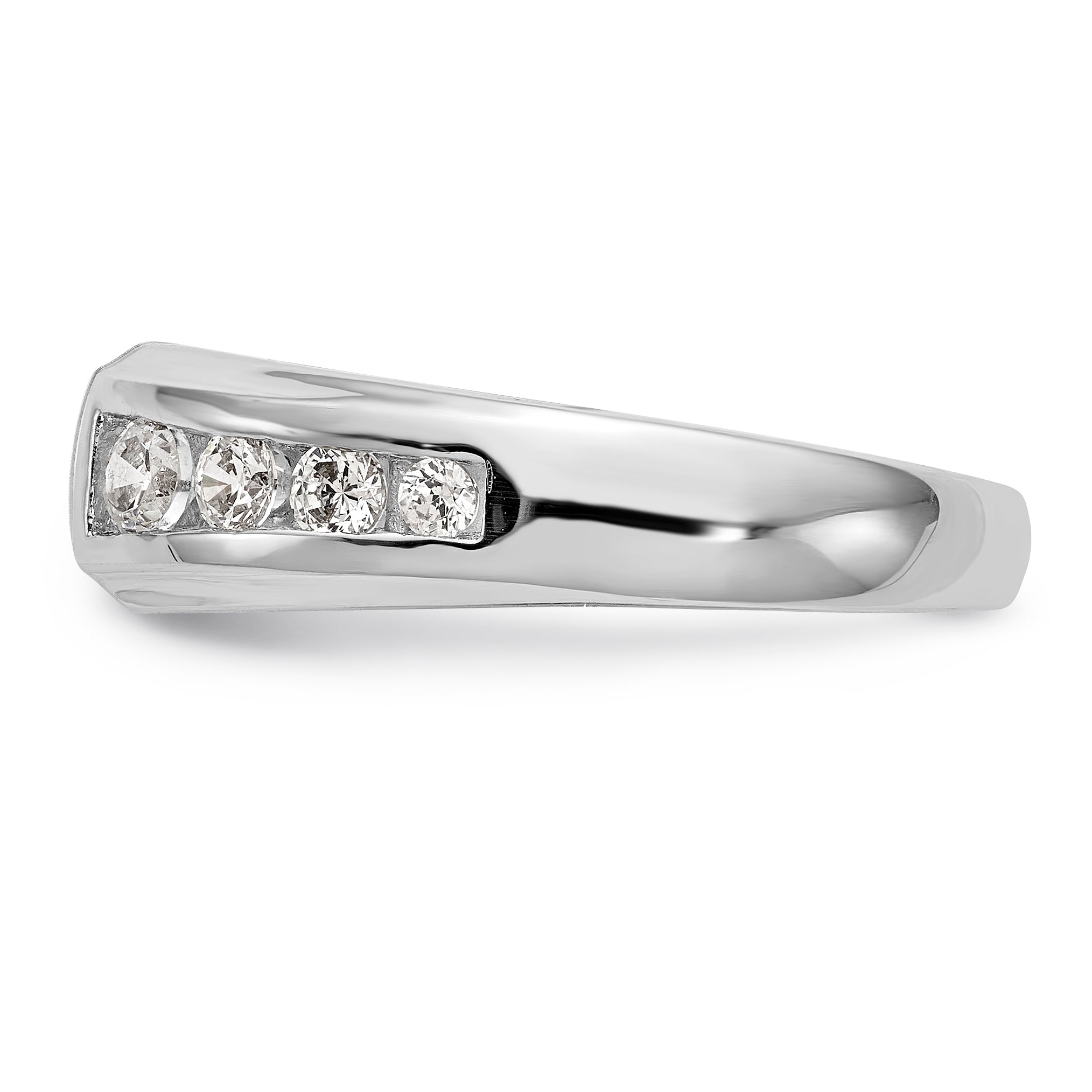 14K Weißgold Diamant-Verlobungsring mit Krappenfassung