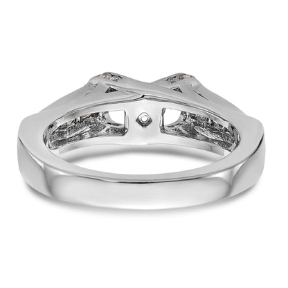14K Weißgold Diamant-Verlobungsring mit Krappenfassung