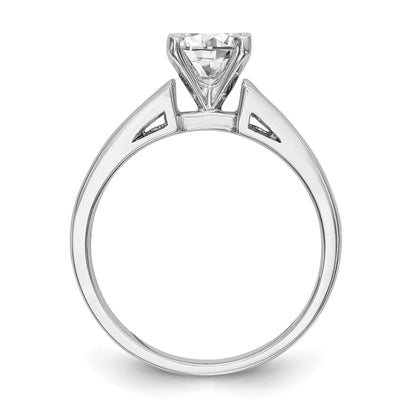 14K Weißgold Diamant-Verlobungsring mit Krappenfassung