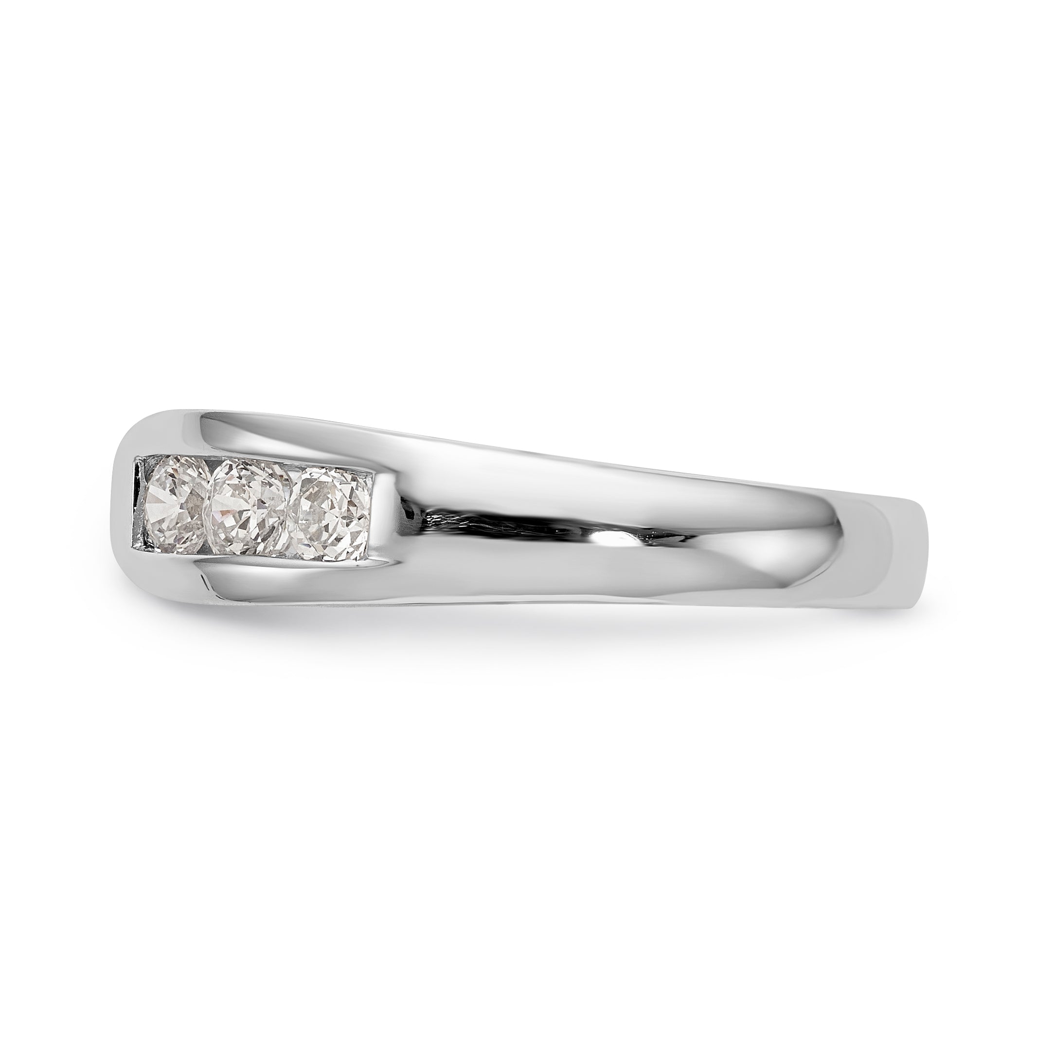 14K Weißgold Diamant-Verlobungsring mit Krappenfassung