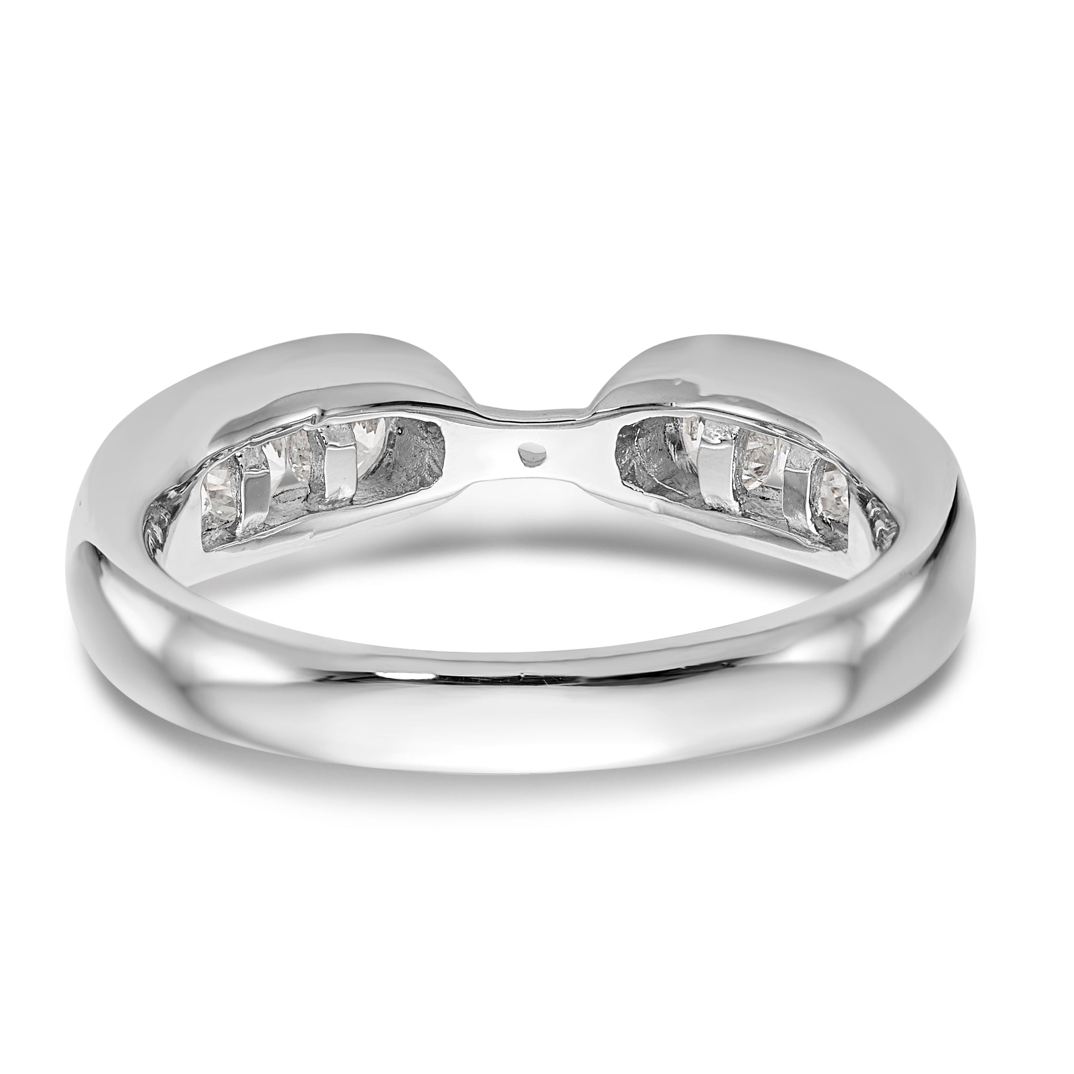 14K Weißgold Diamant-Verlobungsring mit Krappenfassung