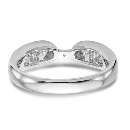 14K Weißgold Diamant-Verlobungsring mit Krappenfassung