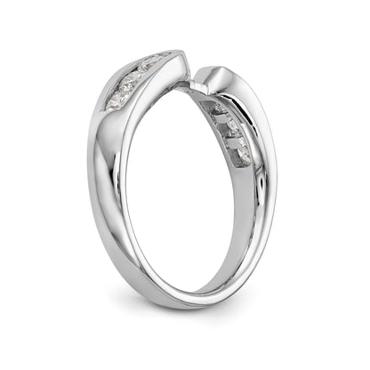 14K Weißgold Verlobungsring mit Diamant in Krappenfassung