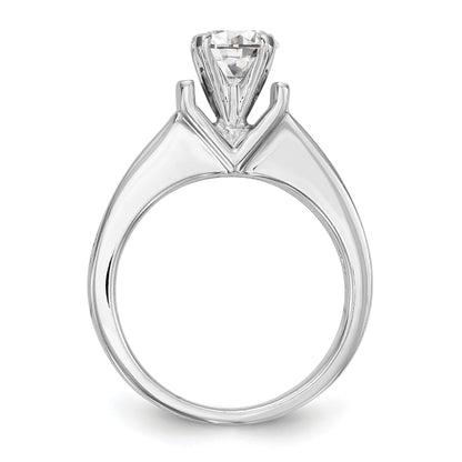 14K Weißgold Diamant-Verlobungsring mit Krappenfassung