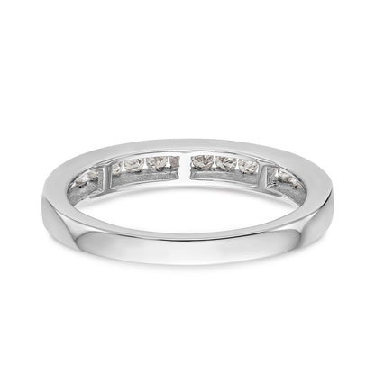 14K Weißgold Diamant-Trauring