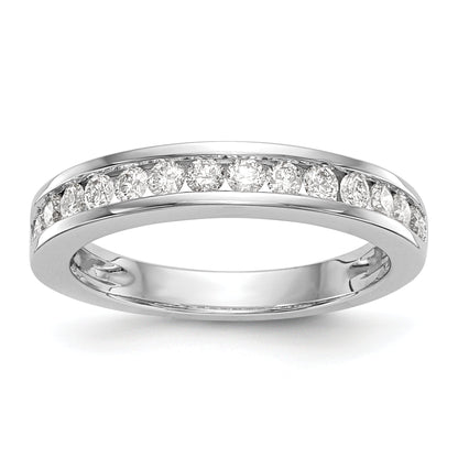 14K Weißgold Diamant-Trauring