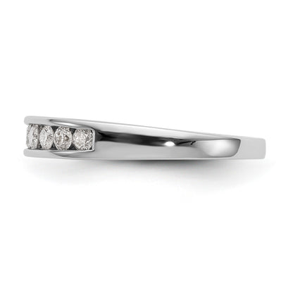 14K Weißgold Diamant-Trauring