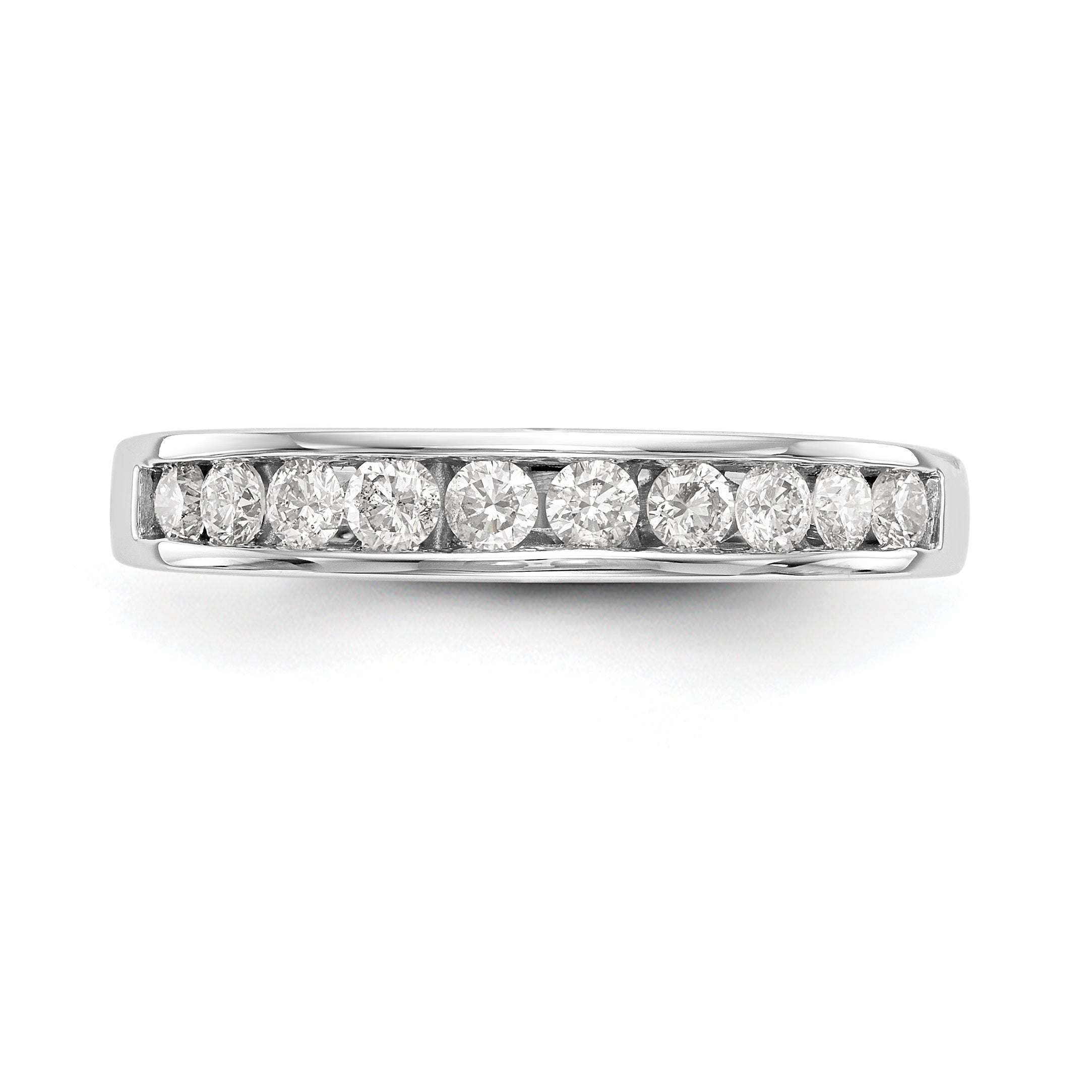 14K Weißgold Diamant-Trauring