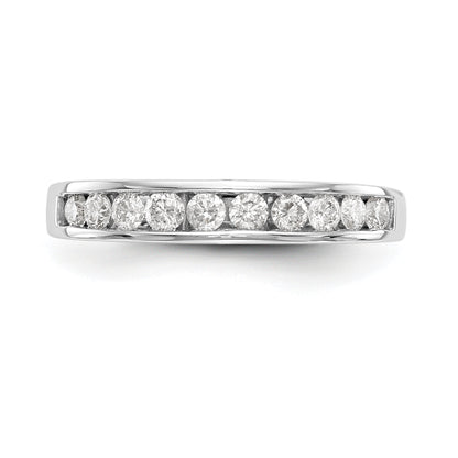 14K Weißgold Diamant-Trauring