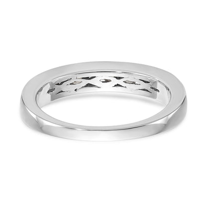 14K Weißgold Diamant-Trauring