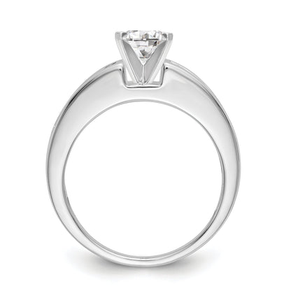 14K Weißgold Diamant-Verlobungsring mit Krappenfassung