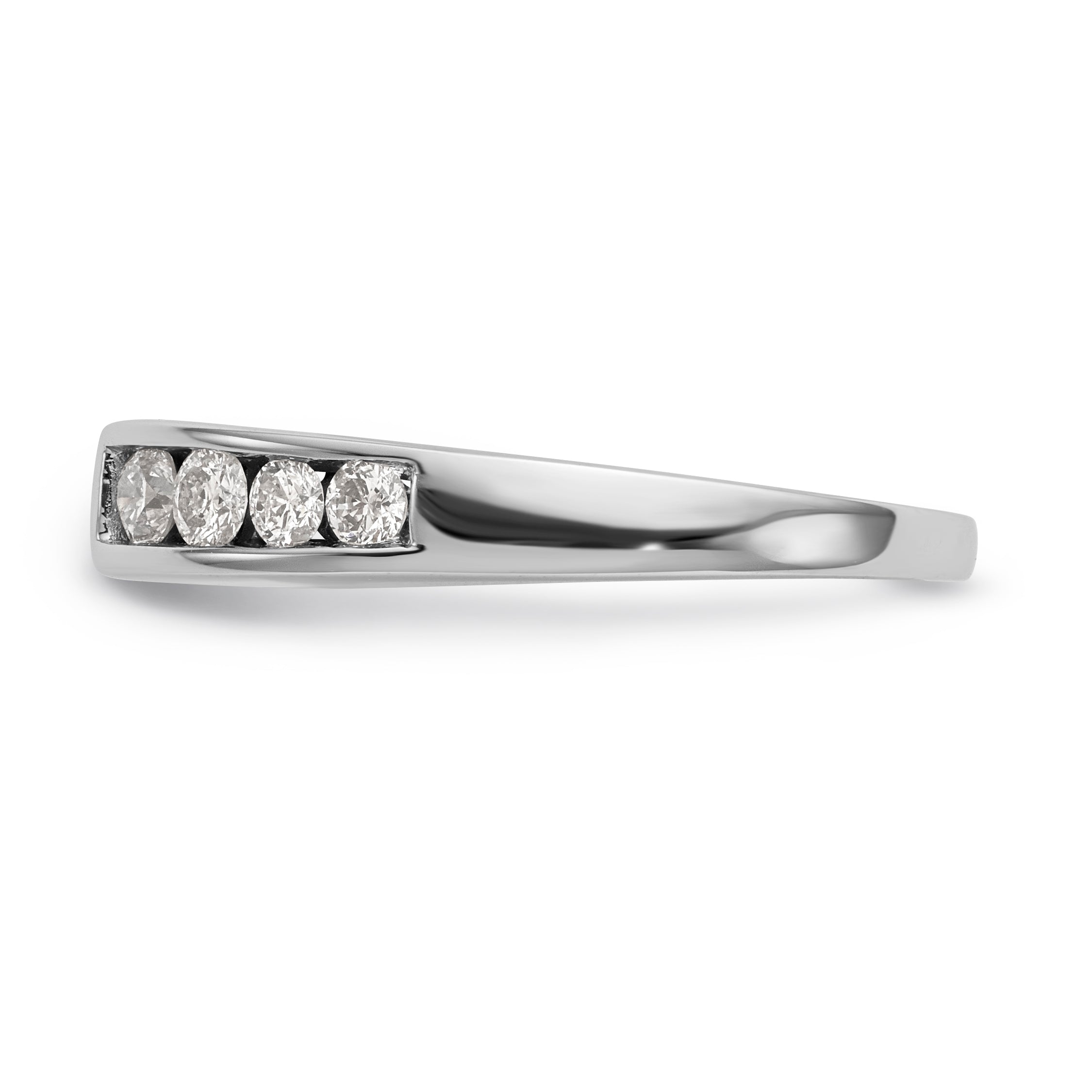 14K Weißgold Diamant-Verlobungsring mit Krappenfassung