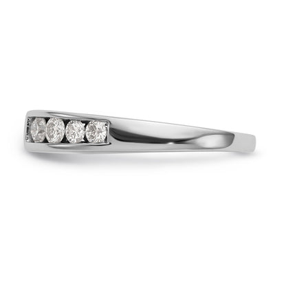 14K Weißgold Diamant-Verlobungsring mit Krappenfassung