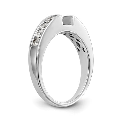 14K Weißgold Diamant-Verlobungsring mit Krappenfassung