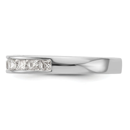14K Weißgold Diamant-Trauring