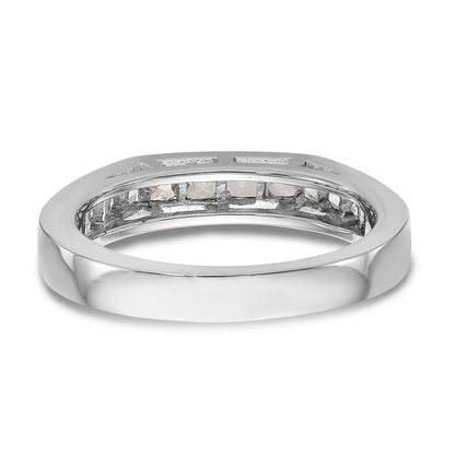 14K Weißgold Diamant-Trauring