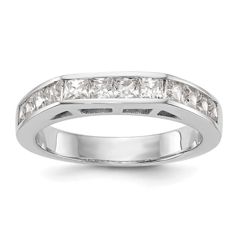 14K Weißgold Diamant-Ehering