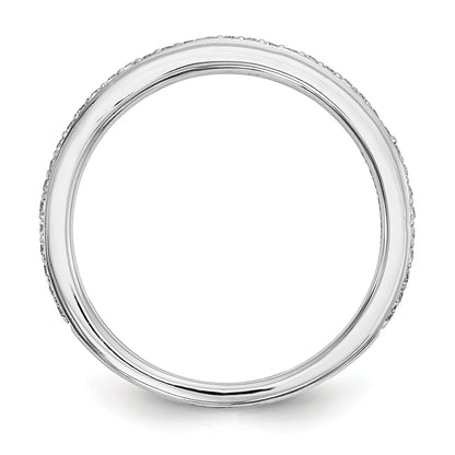 14K Weißgold Diamant-Ehering