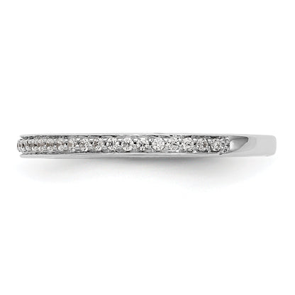 14K Weißgold Diamant-Ehering
