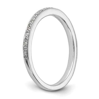 14K Weißgold Diamant-Ehering