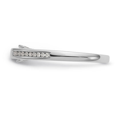 14K Weißgold Diamant-Verlobungsring mit Krappenfassung