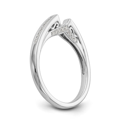 14K Weißgold Diamant-Verlobungsring mit Krappenfassung