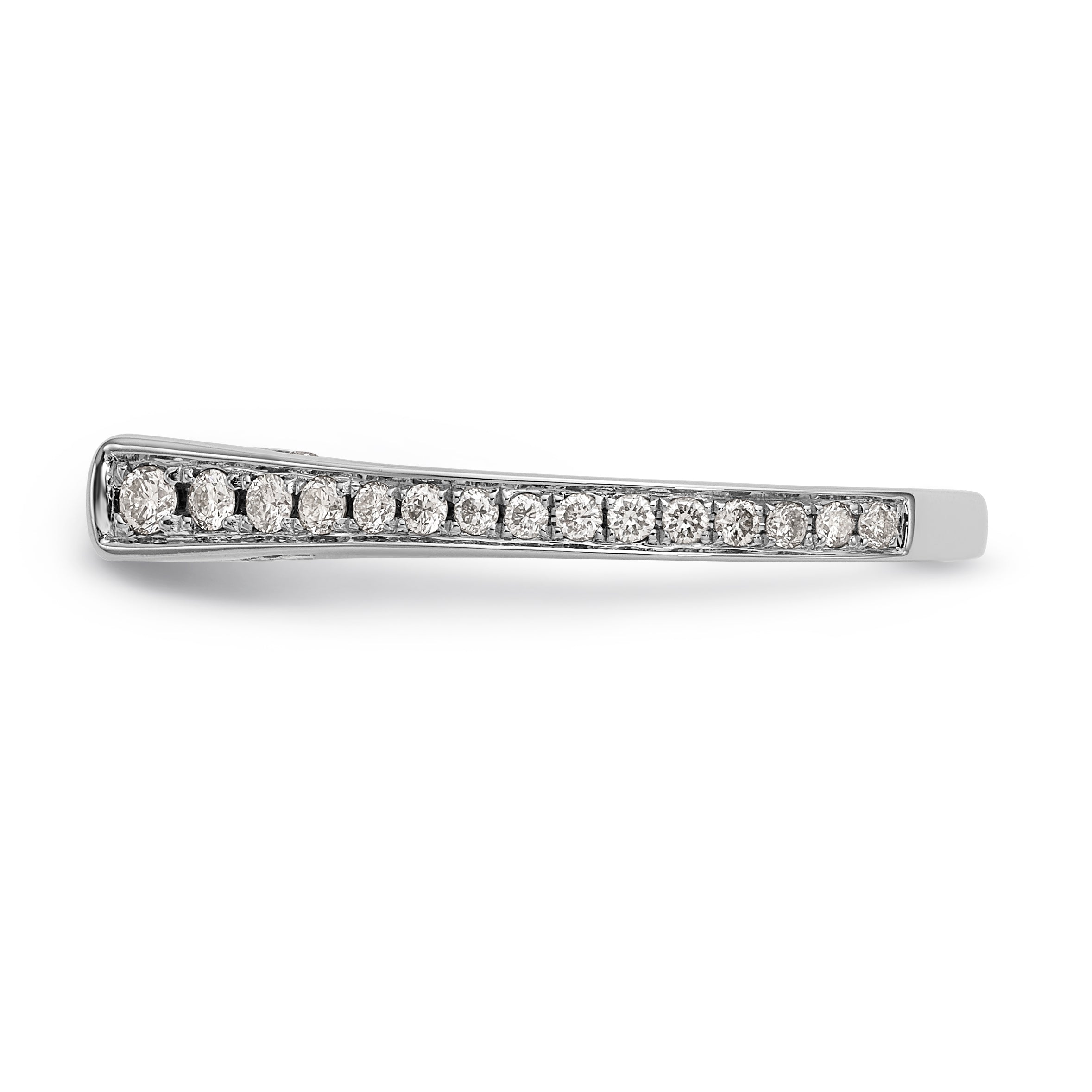 14K Weißgold Verlobungsring mit simuliertem Diamanten