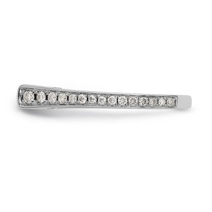 14K Weißgold Verlobungsring mit simuliertem Diamanten