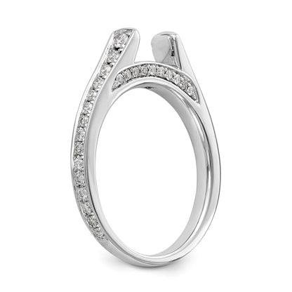 14K Weißgold Verlobungsring mit simuliertem Diamanten